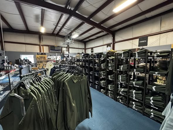 TruBlu Tactical apparel displays